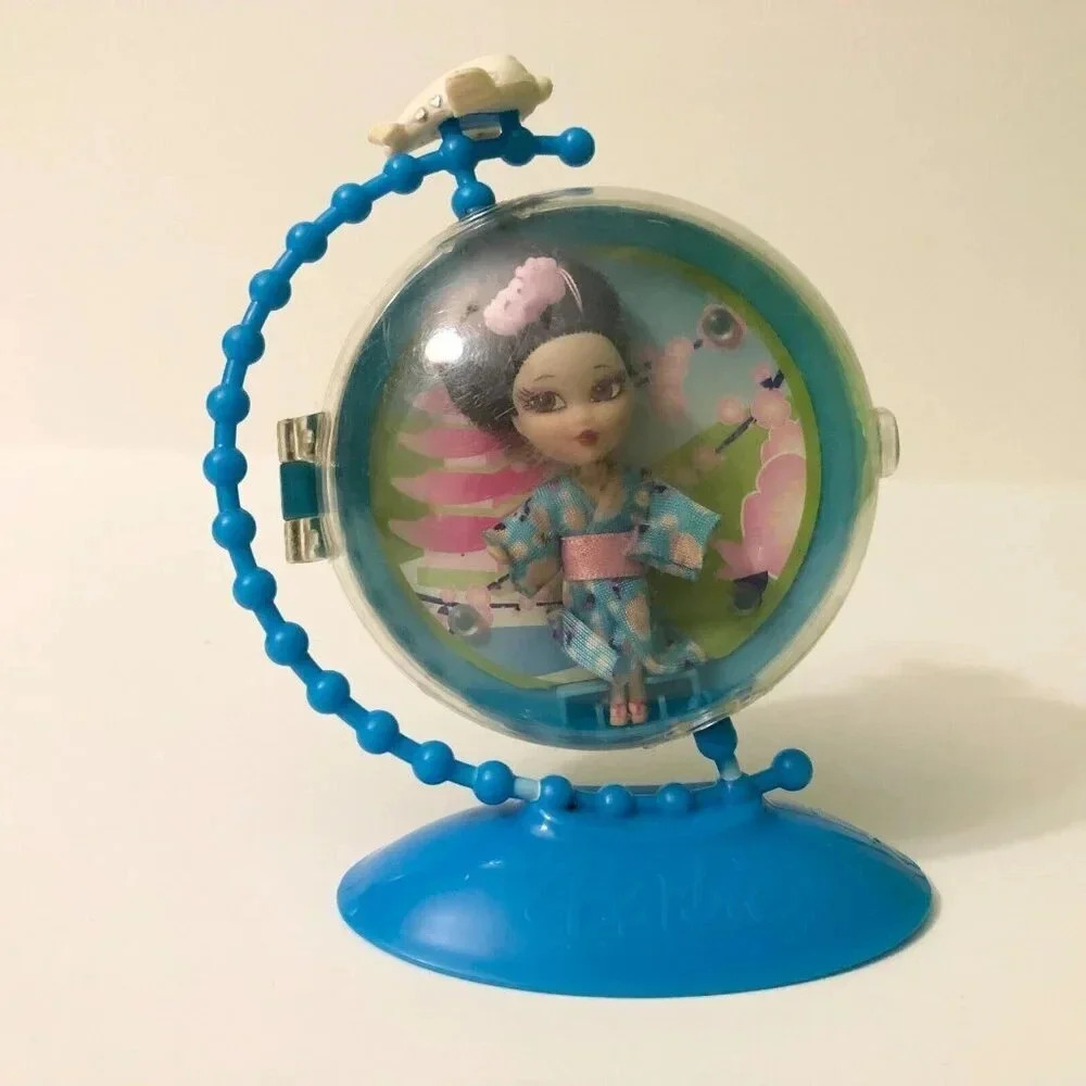 Barbie Peek A Boo Petites Doll Taka of Tokyo 46 Girls of the World Charms